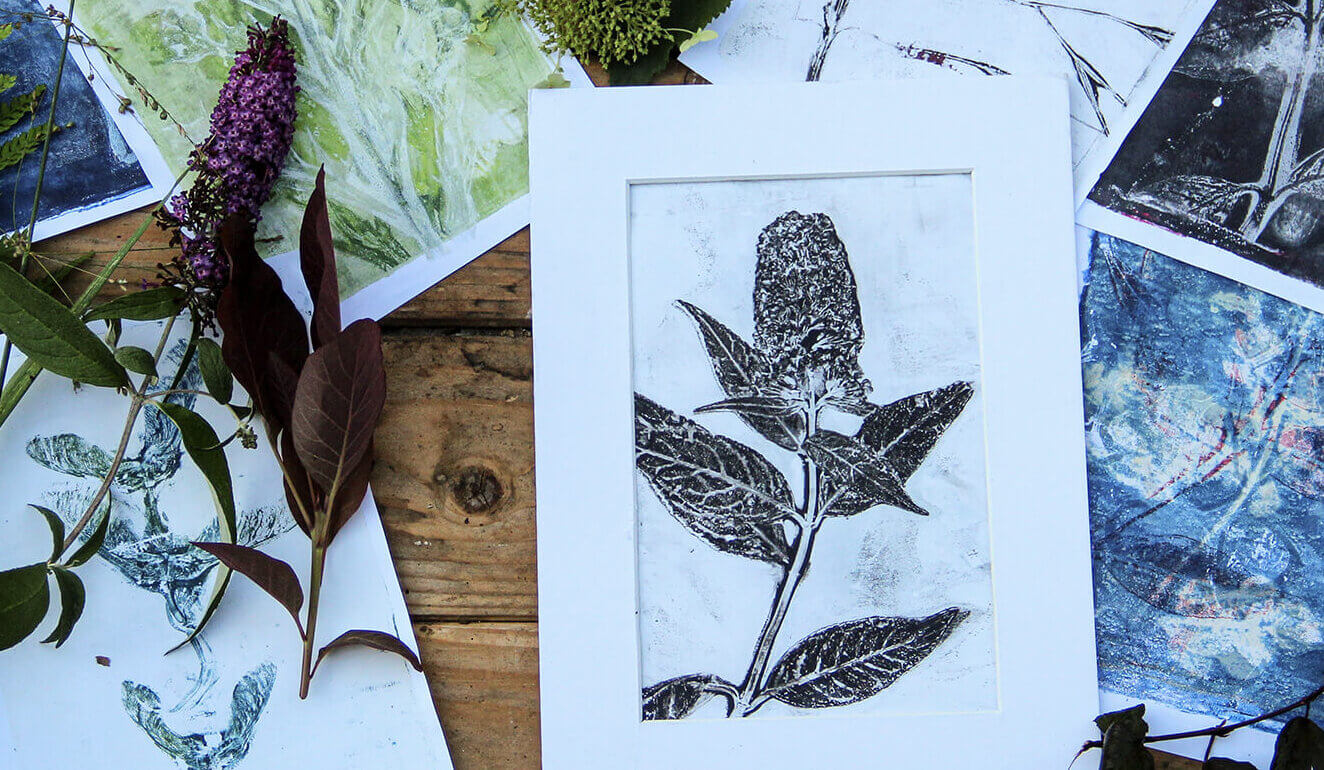 Workshop Botanische prints maken met een gelli plate
